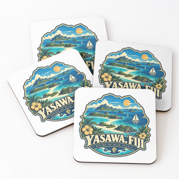 Item preview, Yasawa, Fiji String Of Blue Pearls Tropical Island Travel Vacationer designed and sold by Star3NowForMe.