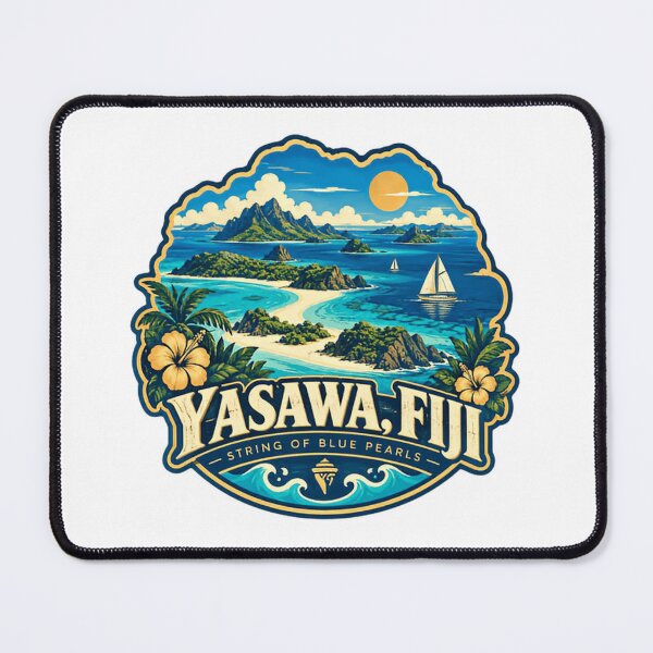 Item preview, Yasawa, Fiji String Of Blue Pearls Tropical Island Travel Vacationer designed and sold by Star3NowForMe.