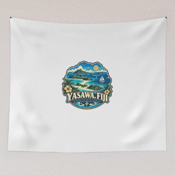 Item preview, Yasawa, Fiji String Of Blue Pearls Tropical Island Travel Vacationer designed and sold by Star3NowForMe.
