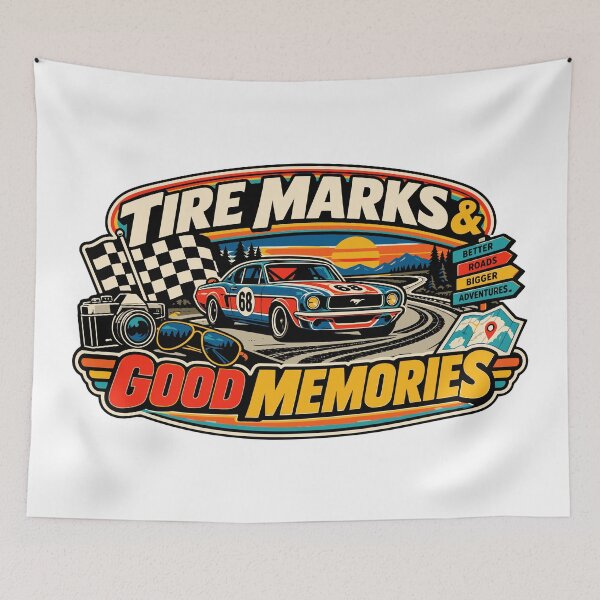 Item preview, Tire Marks Good Memories  designed and sold by RAS-77.
