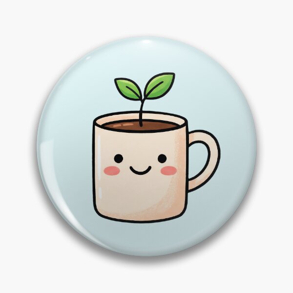 Item preview, Cute Happy Coffee Mug Sprout Illustration designed and sold by pattman.