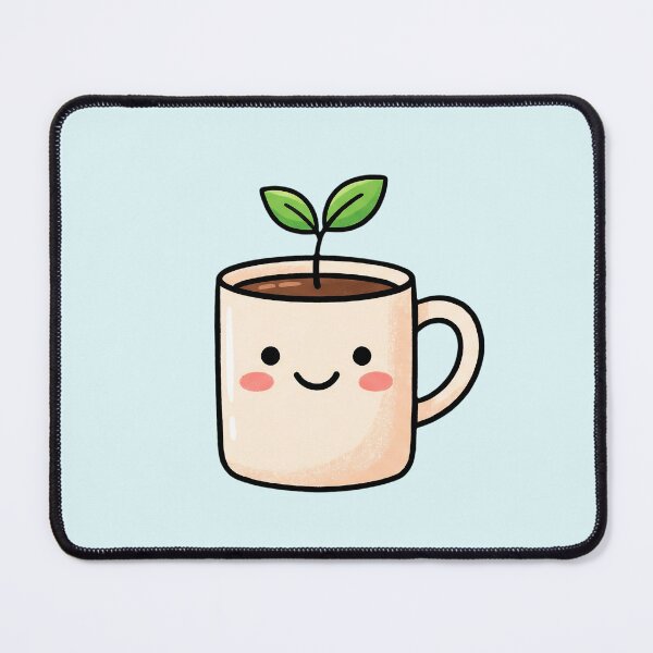 Item preview, Cute Happy Coffee Mug Sprout Illustration designed and sold by pattman.
