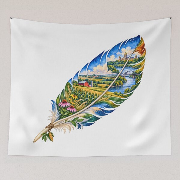 Item preview, Iowa Heartland Feather designed and sold by Whimspired By Paxx.