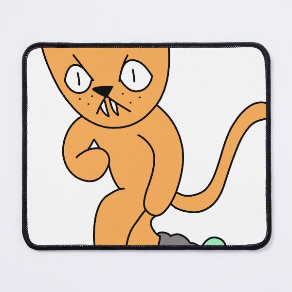 Item preview, mean cat inline skating - orange designed and sold by motherbrainart.