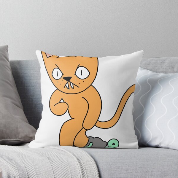 Item preview, mean cat inline skating - orange designed and sold by motherbrainart.
