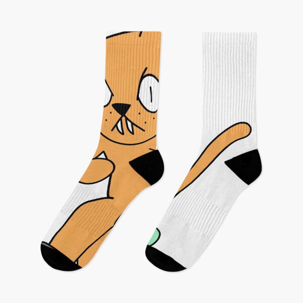Item preview, mean cat inline skating - orange designed and sold by motherbrainart.