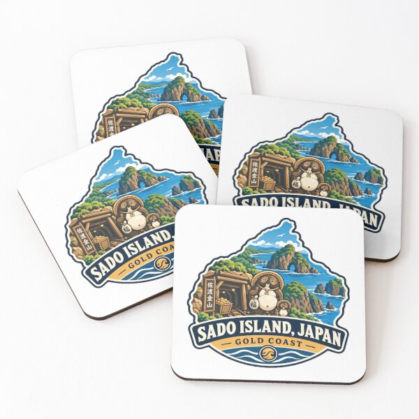 Item preview, Sado Island, Japan Gold Coast Japanese Travel Tourist Souvenir designed and sold by Star3NowForMe.