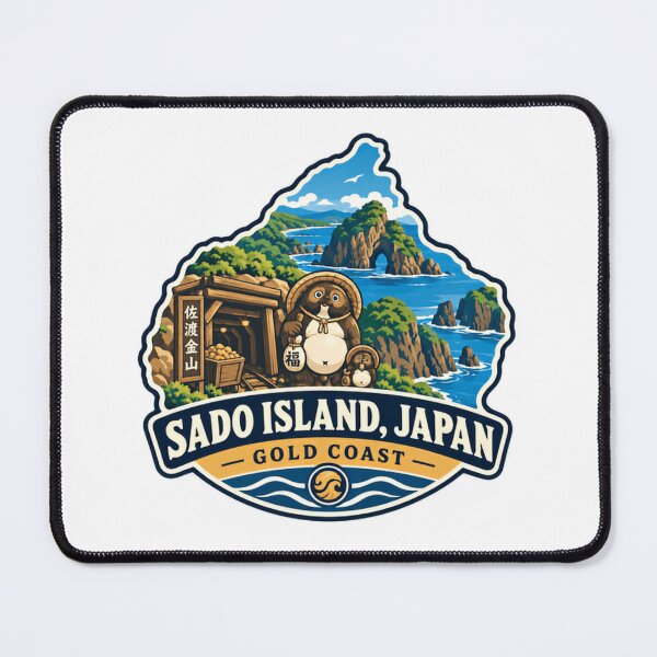 Item preview, Sado Island, Japan Gold Coast Japanese Travel Tourist Souvenir designed and sold by Star3NowForMe.