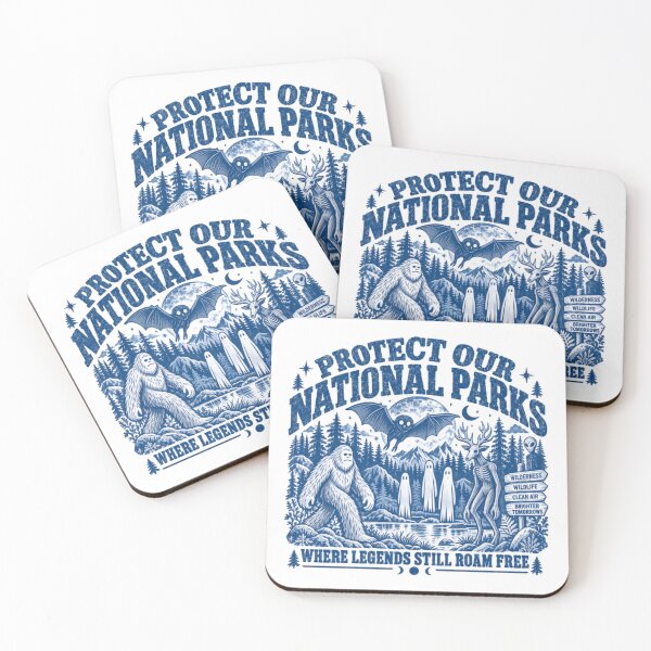 Item preview, Protect Our National Parks Where Legends Still Roam Free Cryptid Folklore Outdoors Conservation designed and sold by HumansStuck12.