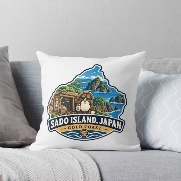 Item preview, Sado Island, Japan Gold Coast Japanese Travel Tourist Souvenir designed and sold by Star3NowForMe.