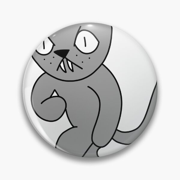Item preview, mean cat inline skating - gray designed and sold by motherbrainart.