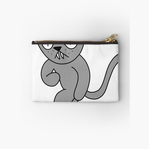 Item preview, mean cat inline skating - gray designed and sold by motherbrainart.