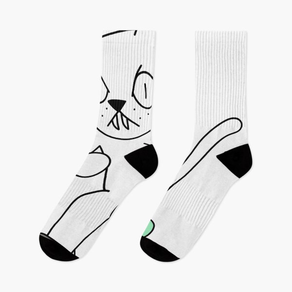 Item preview, mean cat inline skating - white designed and sold by motherbrainart.