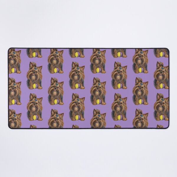 Item preview, Cute Yorkshire Terrier with Ball | Yorkie Illustration designed and sold by pigeonlovrs.