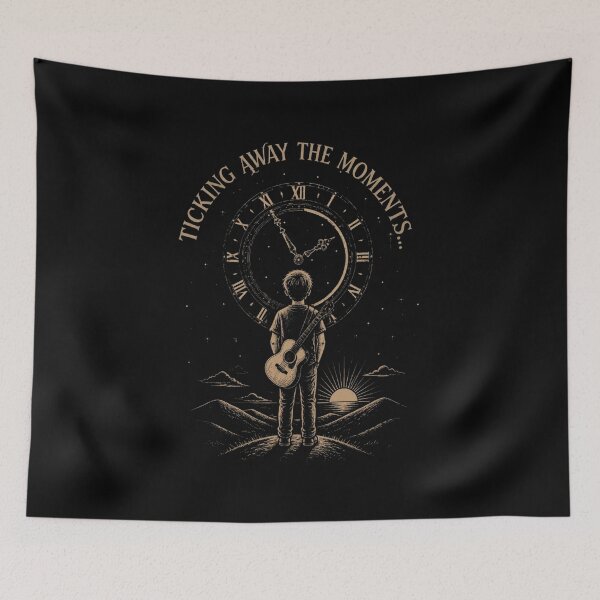 Item preview, Time - Golden Vintage Music designed and sold by Nacho Average Designs.