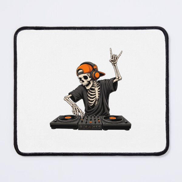Item preview, Skeleton Dj with Headphones designed and sold by OlyvieArt.