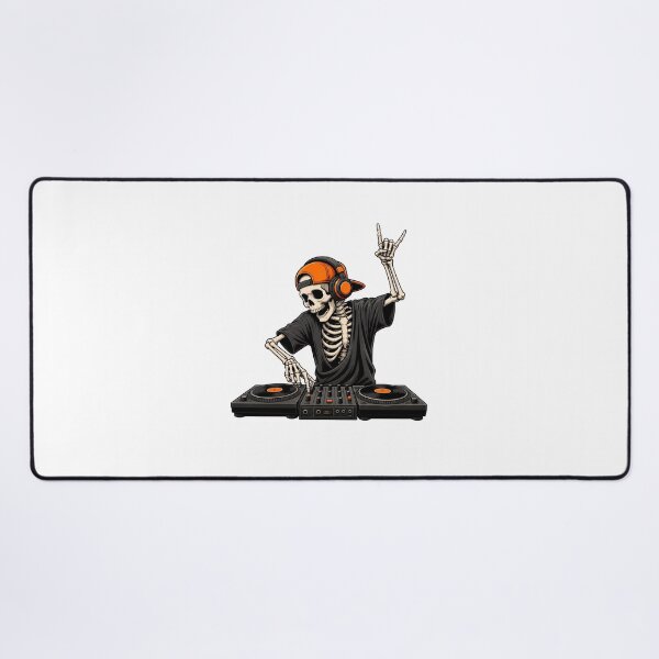 Item preview, Skeleton Dj with Headphones designed and sold by OlyvieArt.