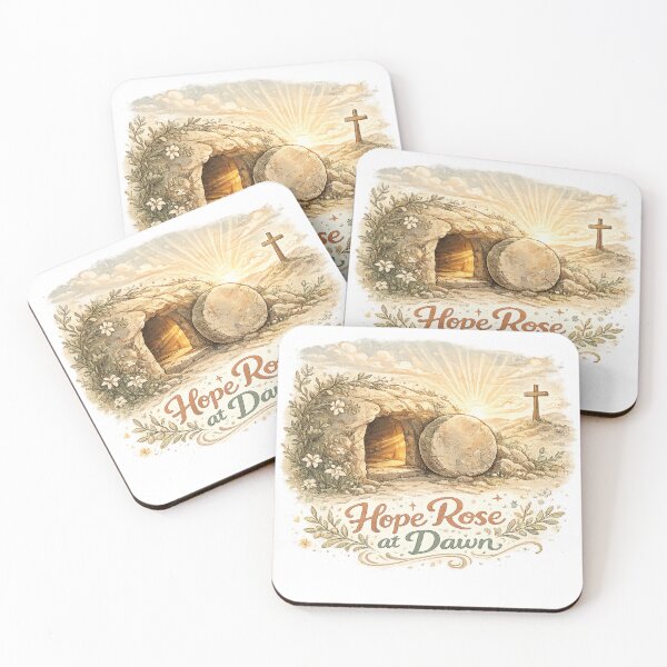 Item preview, Hope Rose at Dawn Empty Tomb Christian Easter Resurrection Art Design designed and sold by inkoutninja.