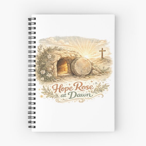 Item preview, Hope Rose at Dawn Empty Tomb Christian Easter Resurrection Art Design designed and sold by inkoutninja.