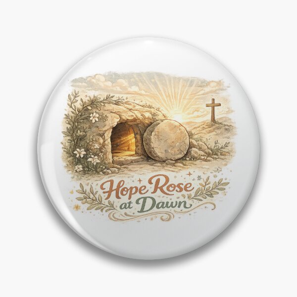 Item preview, Hope Rose at Dawn Empty Tomb Christian Easter Resurrection Art Design designed and sold by inkoutninja.