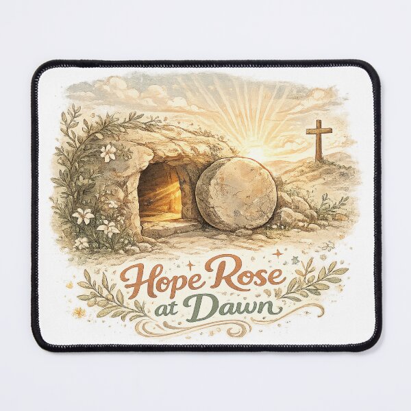 Item preview, Hope Rose at Dawn Empty Tomb Christian Easter Resurrection Art Design designed and sold by inkoutninja.