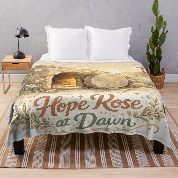 Item preview, Hope Rose at Dawn Empty Tomb Christian Easter Resurrection Art Design designed and sold by inkoutninja.