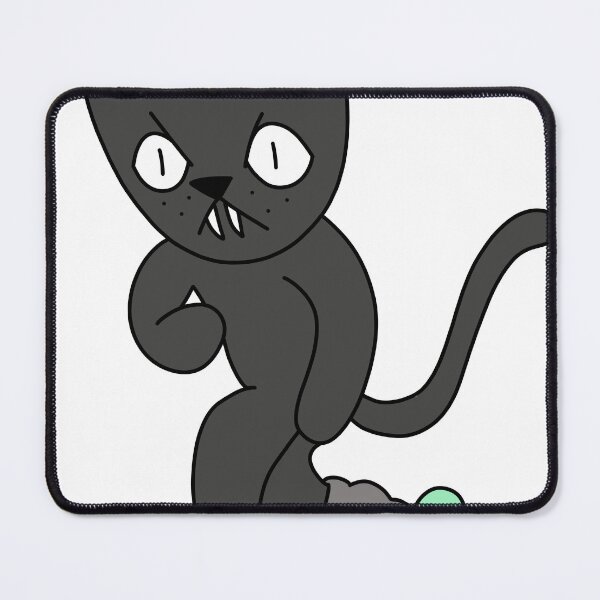 Item preview, mean cat inline skating - black designed and sold by motherbrainart.