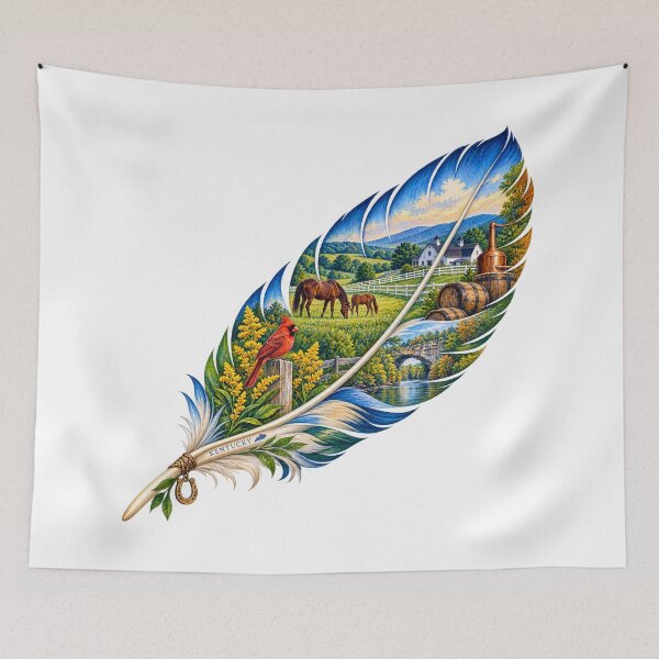Item preview, Kentucky Bluegrass Feather designed and sold by Whimspired By Paxx.