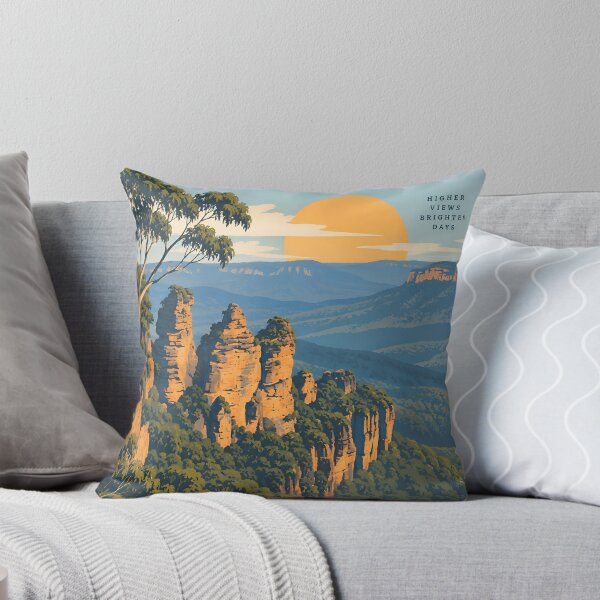 Item preview, Vintage Blue Mountains Australia designed and sold by Imaginationbeyond.