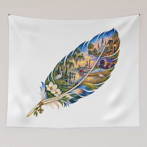 Item preview, Louisiana Bayou Feather designed and sold by Whimspired By Paxx.