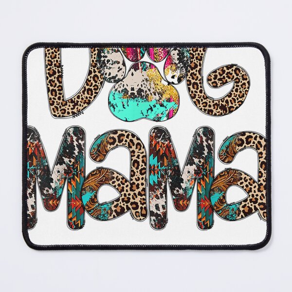 Item preview, Dog Mama Leopard Cowhide Western Mother Dog Paw Mother Day designed and sold by Mojikatiii.