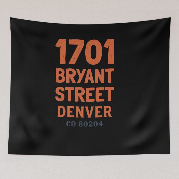 Item preview,  1701 Bryant Street Denver Address  designed and sold by MeghaGrady.