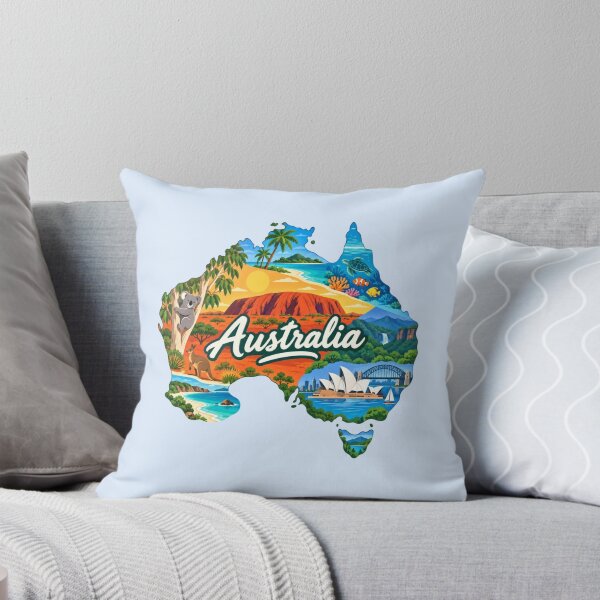 Item preview, Australia Country Map designed and sold by Myra365Art.