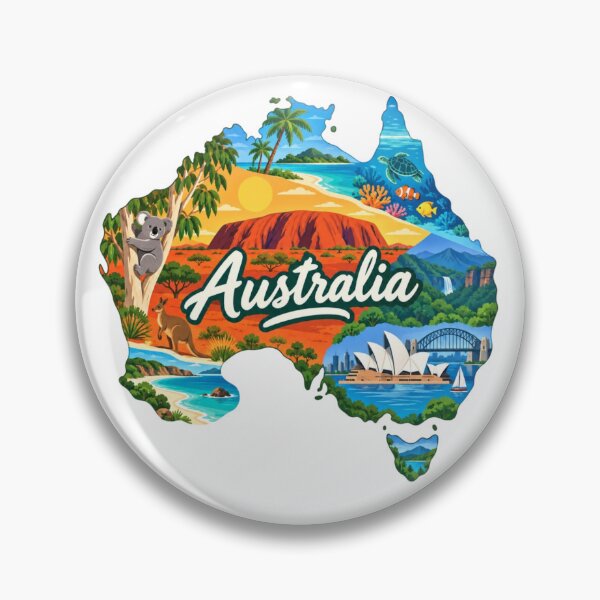 Item preview, Australia Country Map designed and sold by Myra365Art.