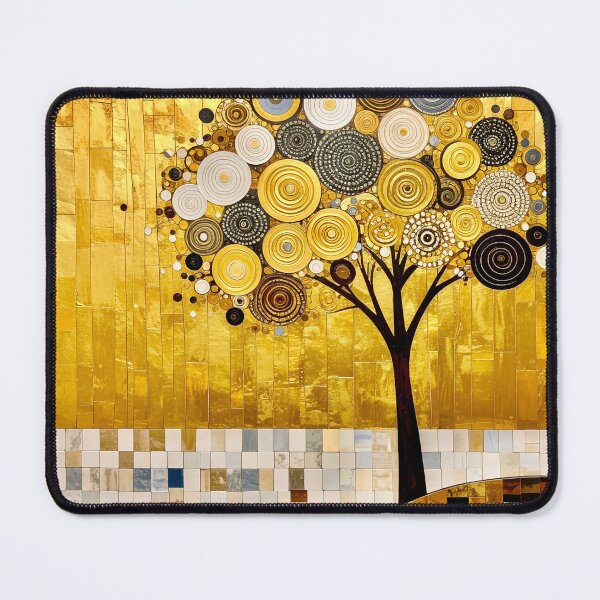 Item preview, Ornate Gold Leaf and Mosaic Circle Tree designed and sold by Vicky Brago-Mitchell®.