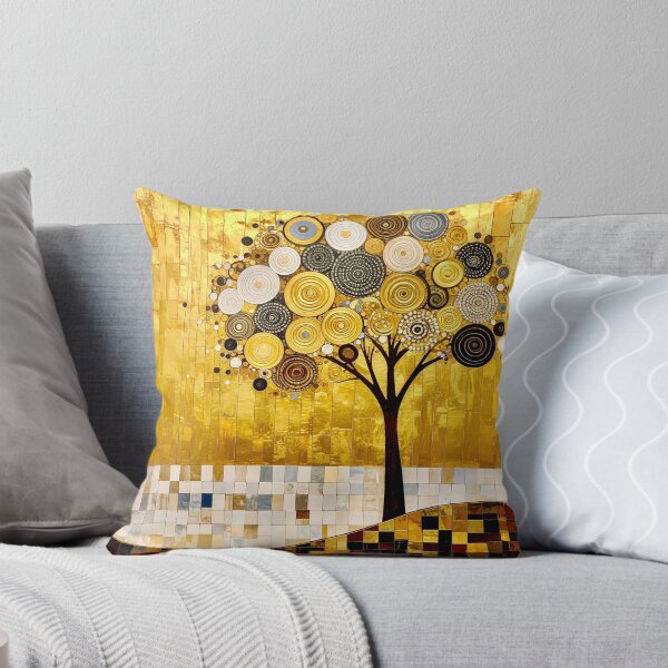 Item preview, Ornate Gold Leaf and Mosaic Circle Tree designed and sold by Vicky Brago-Mitchell®.