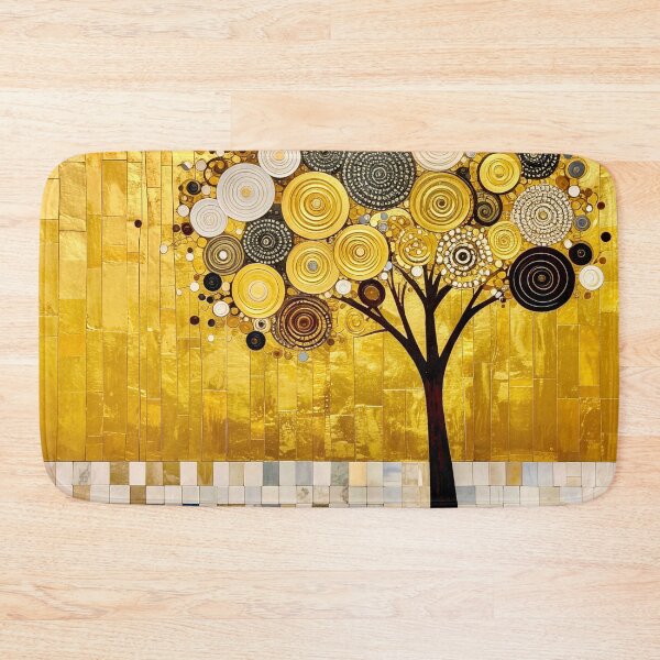 Item preview, Ornate Gold Leaf and Mosaic Circle Tree designed and sold by Vicky Brago-Mitchell®.
