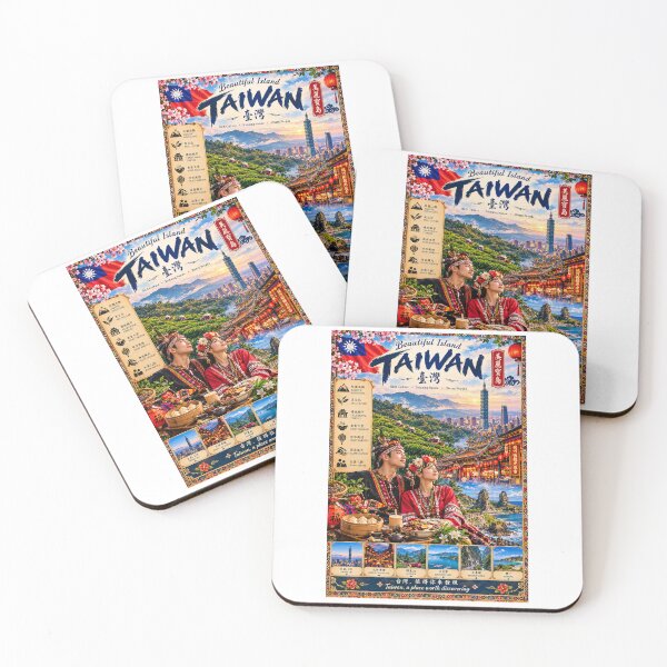 Item preview, Taiwan Travel Poster | Beautiful Island Formosa Vintage Culture Wall Art designed and sold by alexcorporation.