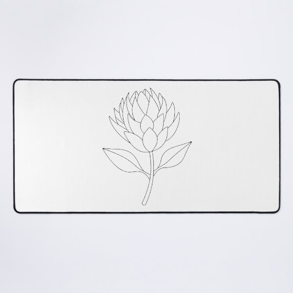 Item preview, Protea Flower Detailed 1 Line Art Gift designed and sold by OneLine Studio.