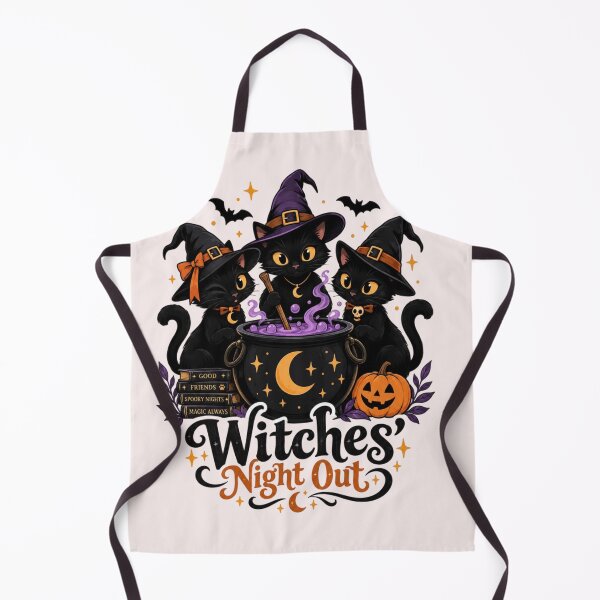 Item preview, Witches' Night Out – Three Black Cats Cauldron Halloween Witchy Party designed and sold by Sanika arts .