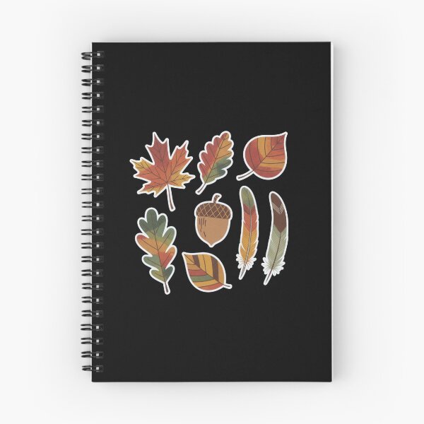 Item preview, Retro Autumn Leaves Acorn & Feathers Sticker Sheet  Fall Nature Stickers for Planners, Journals & Scrapbooks designed and sold by FestivityFinds.