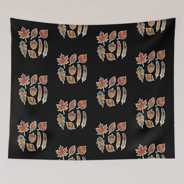 Item preview, Retro Autumn Leaves Acorn & Feathers Sticker Sheet  Fall Nature Stickers for Planners, Journals & Scrapbooks designed and sold by FestivityFinds.
