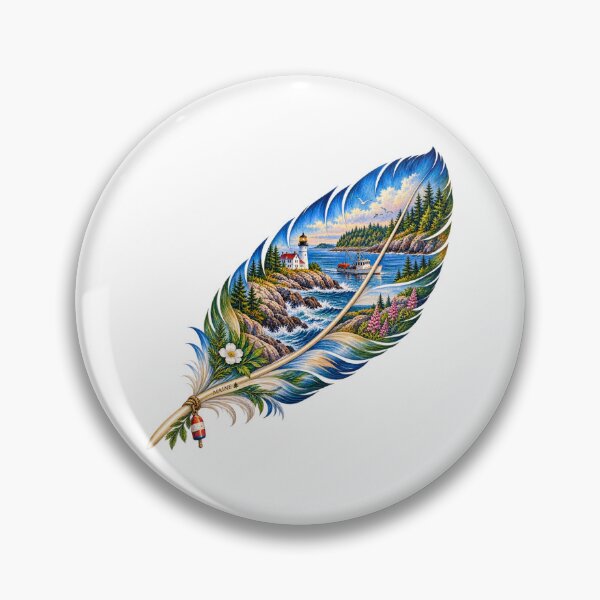 Artikelvorschau, Maine Coastal Feather entworfen und verkauft von Whimspired By Paxx.