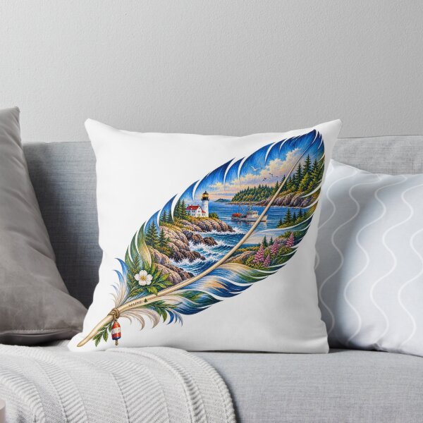 Item preview, Maine Coastal Feather designed and sold by Whimspired By Paxx.