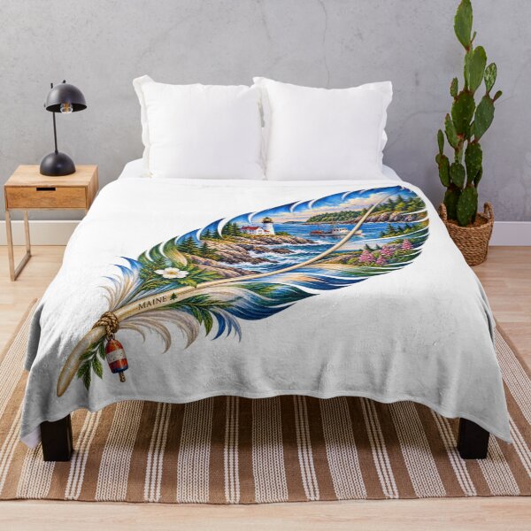 Item preview, Maine Coastal Feather designed and sold by Whimspired By Paxx.