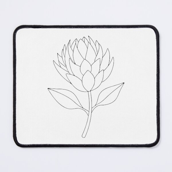 Item preview, Protea Flower Detailed 2 Line Art Gift designed and sold by OneLine Studio.