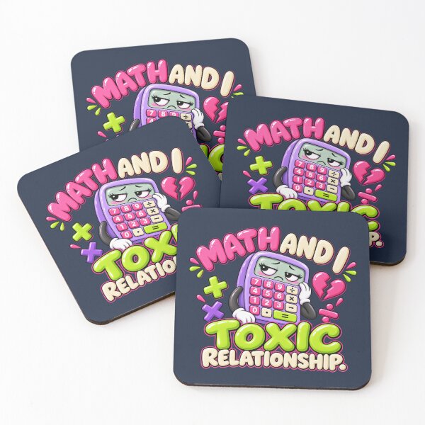 Item preview, Math and I Have a Toxic Relationship – Funny Math Humor designed and sold by HO•Designs.