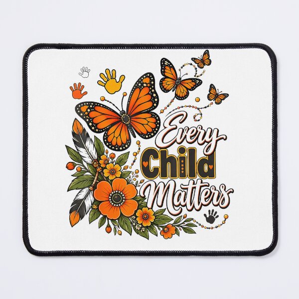 Item preview, Every Child Matters Orange Butterflies and Flowers designed and sold by TadeoNivar.