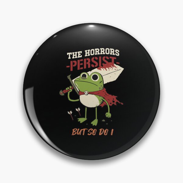 Item preview, Frog Warrior Persistent Quote Art designed and sold by LEAHHATFIELD.