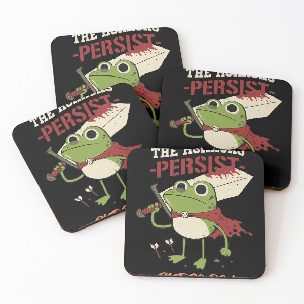 Item preview, Frog Warrior Persistent Quote Art designed and sold by LEAHHATFIELD.